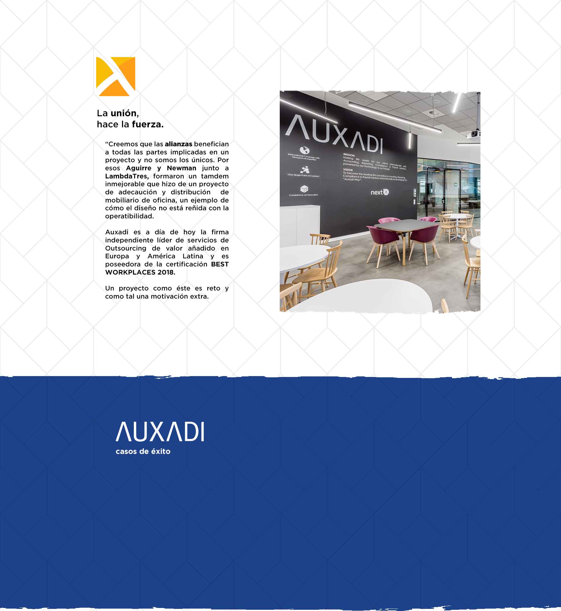 Infografía: Proyecto de Equipamiento de Mobiliario AUXADI